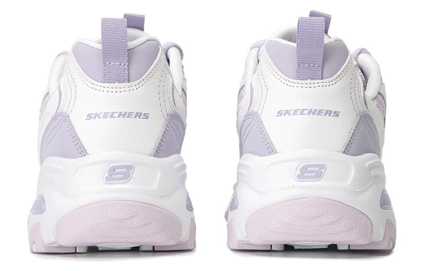 (WMNS) Skechers D'lites 1.0 Sneakers 'White Purple' 896235-WLV