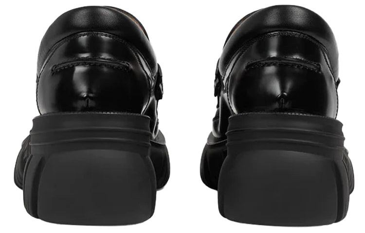 (WMNS) Gucci Loafer with Horsebit 'Black Leahter' 656869-DKSD0-1000
