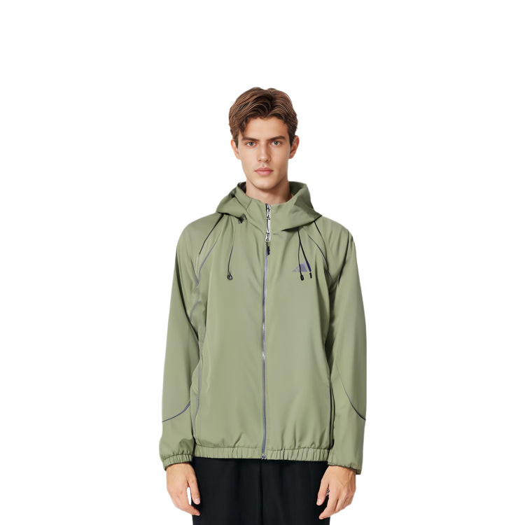 adidas FUSTL WOVEN logo Hooded Jacket Asia Sizing 'Sage Green' JI8741