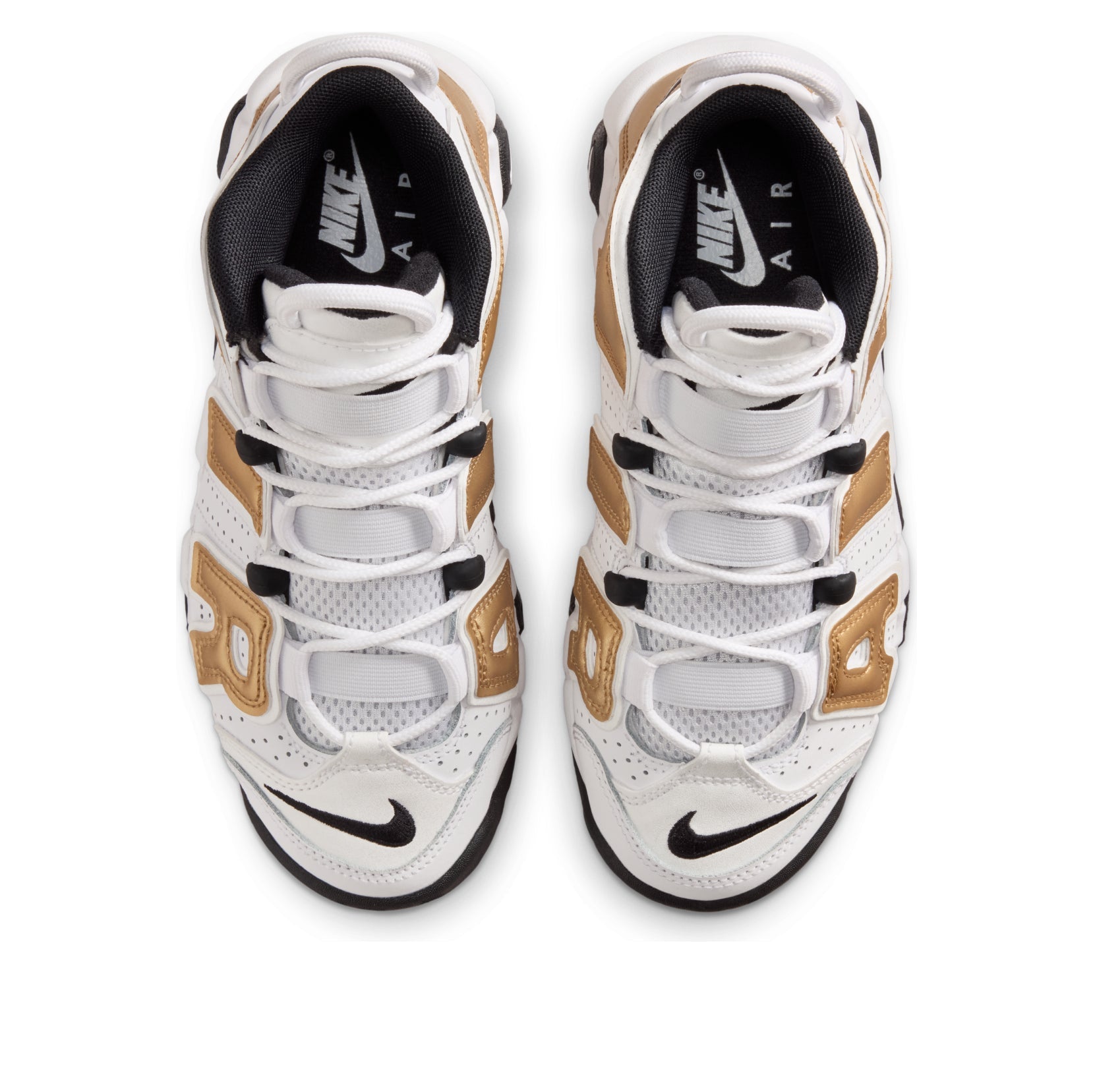 (GS) Nike Air More Uptempo 'White Metallic Gold Black' IO7601-171