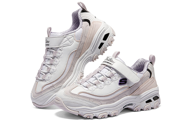(GS) Skechers Marathon Running Shoes 'White Pink Black' 302526L-WLV