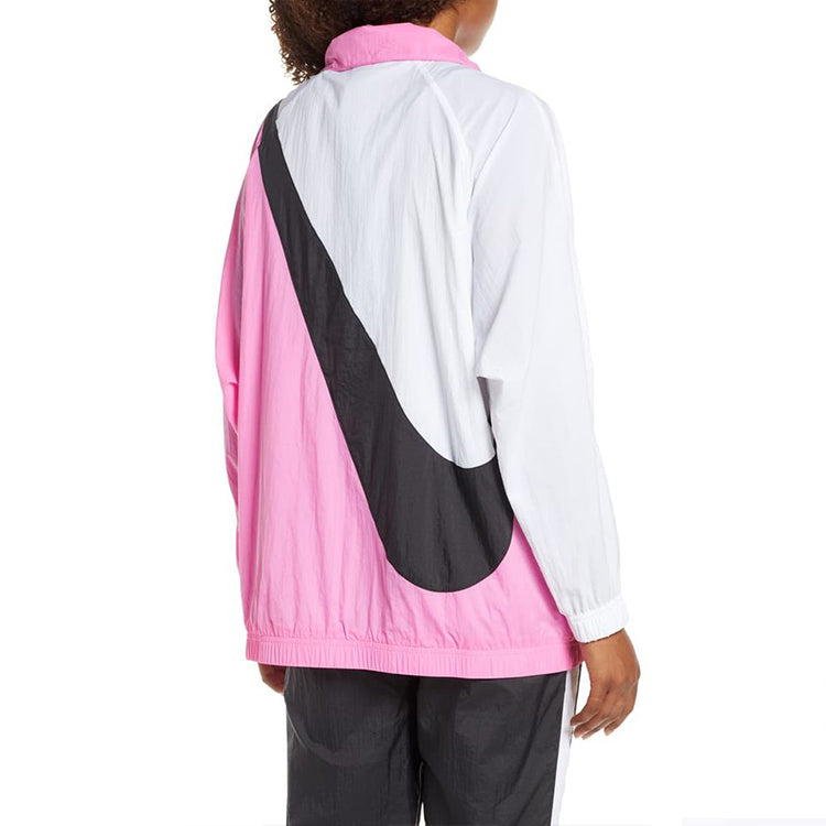 Nike Sportswear Woven Swoosh Logo Woven Jacket Pink/White BV3685-610