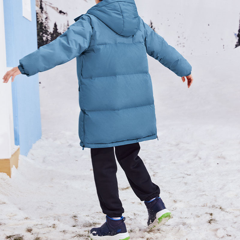 (GS) Skechers Causal Mid-Length Down Jacket 'Blue' L423K085-035X