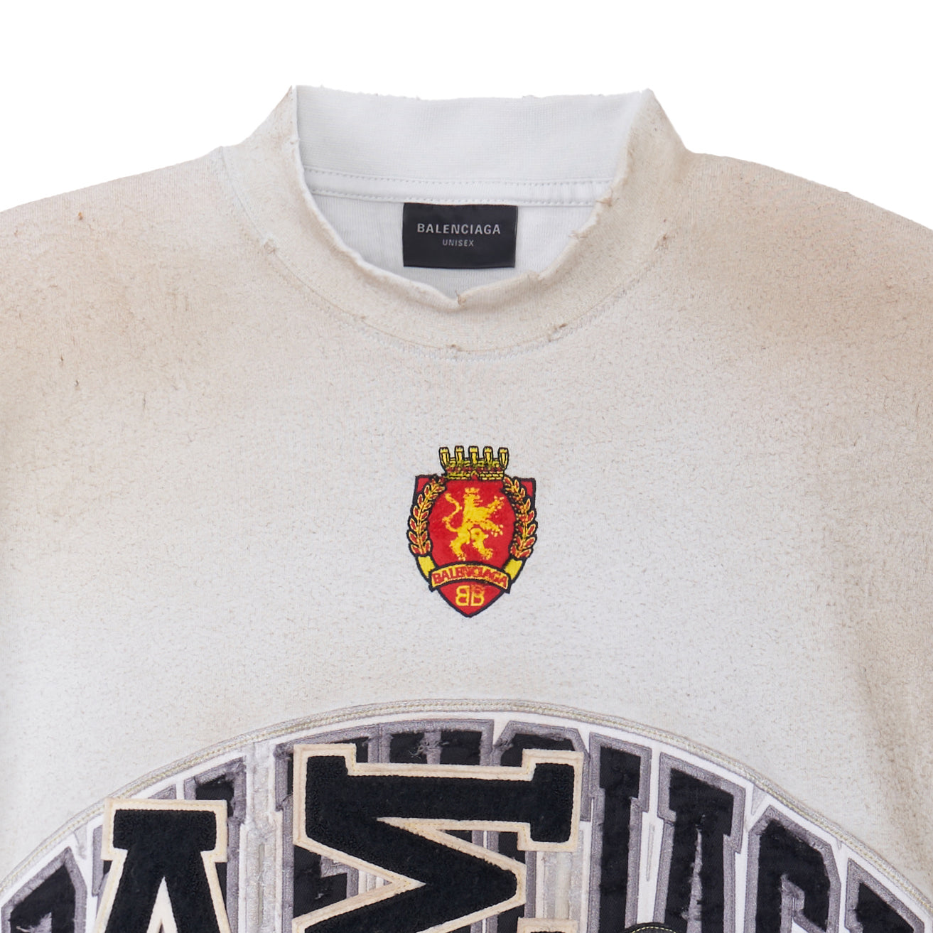 Balenciaga Skater T-shirt Oversized 'Dirty White' 739028TOVN29012