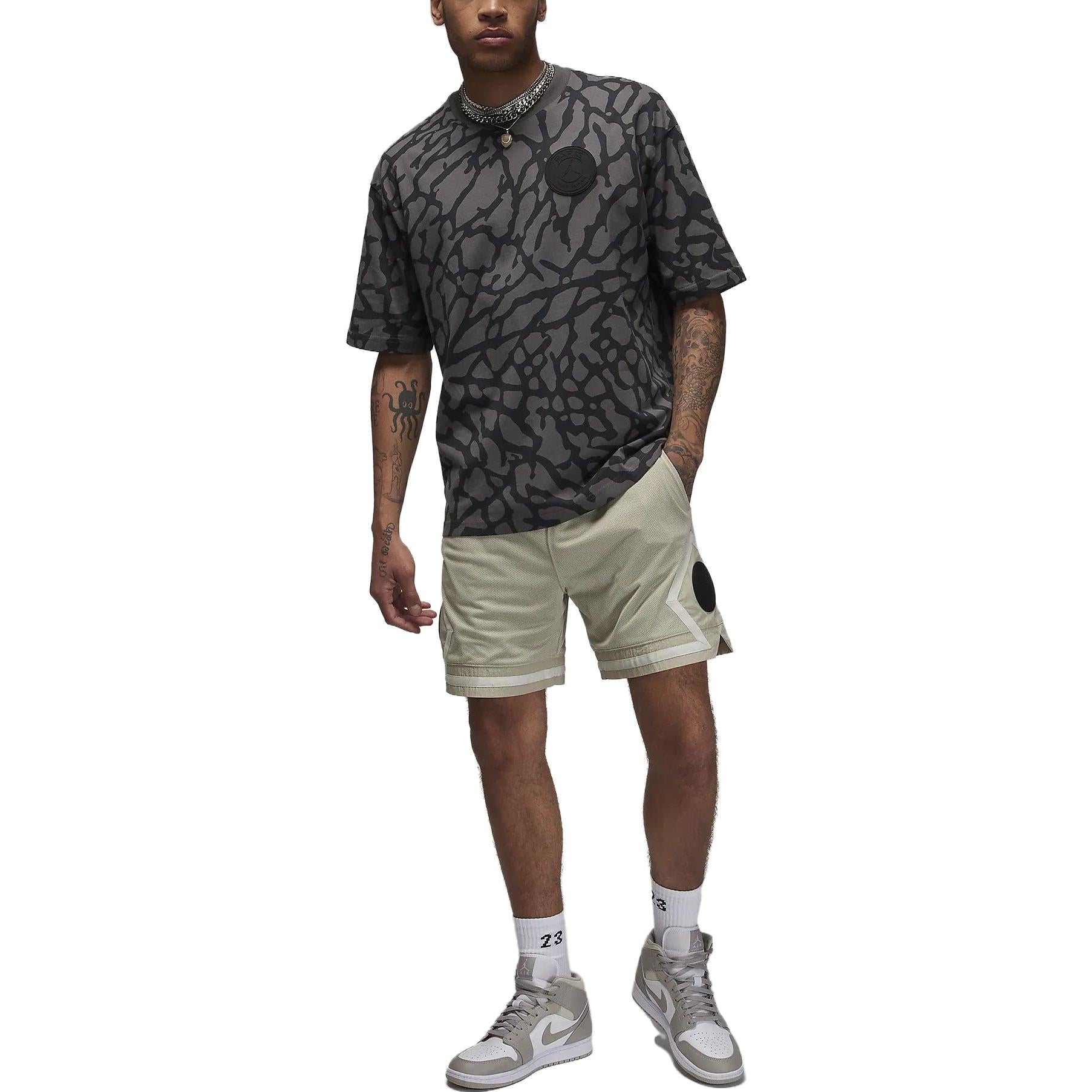Air Jordan x Paris Saint-Germain Graphic T-Shirt 'Grey' DZ2911-068