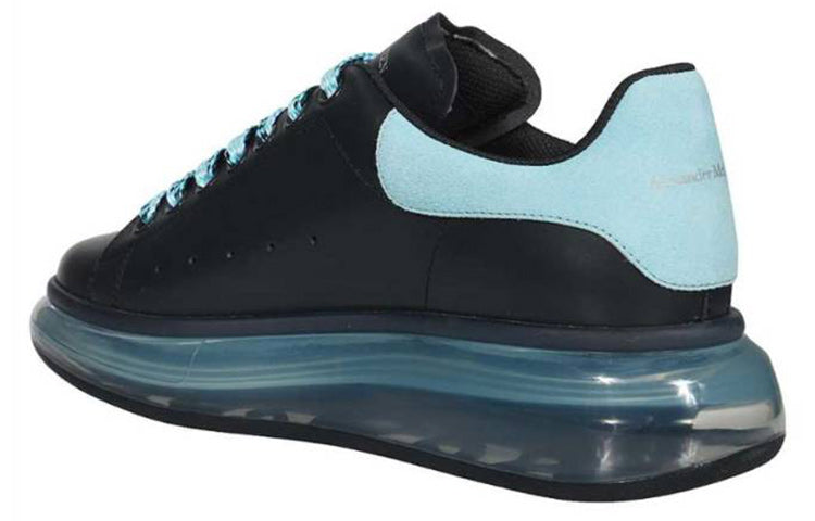 (WMNS) Alexander McQueen Oversized Sneakers 'Black Light Blue' 666893WHXMA1136