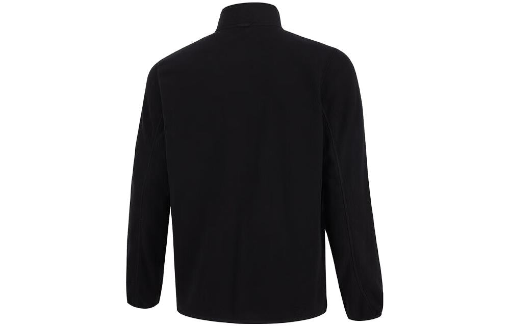 Li-Ning Logo 3-in-1 Polar Fleece Hooded Jacket 'Black' AWBT015-5