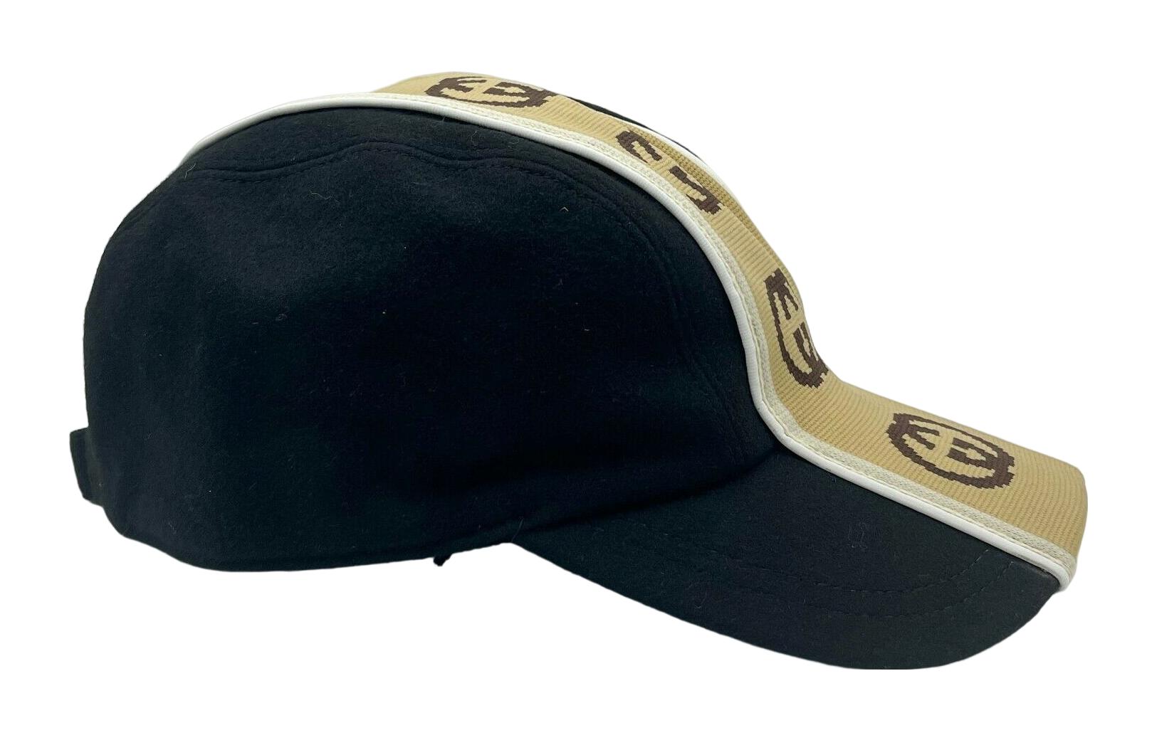 (WMNS) Gucci Wool Interlocking GG Baseball Hat 'Black' 599067-4HL96-1079