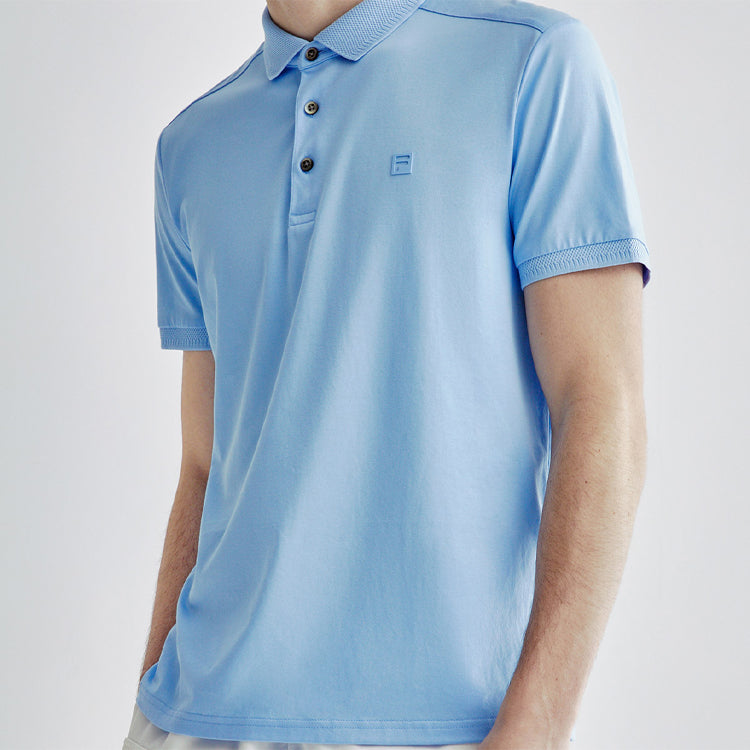FILA Short Sleeve POLO Knit Short Sleeve Blue F11M022119F