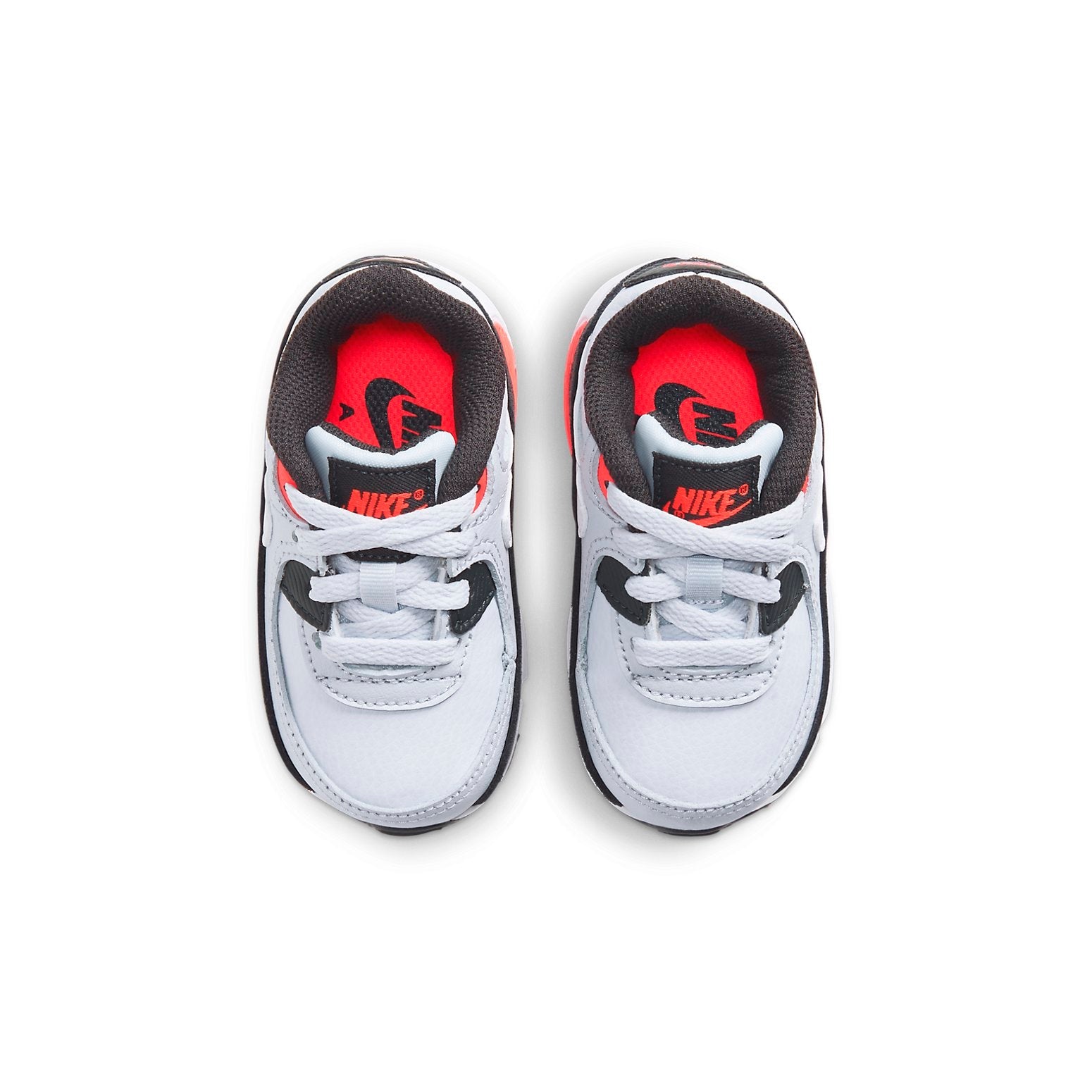 (TD) Nike Air Max 90 Running Shoes Grey/Red/Black CD6868-012