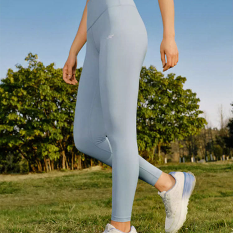 (WMNS) Skechers Logo Printed Training Leggings 'Teal' P223W089-01N9