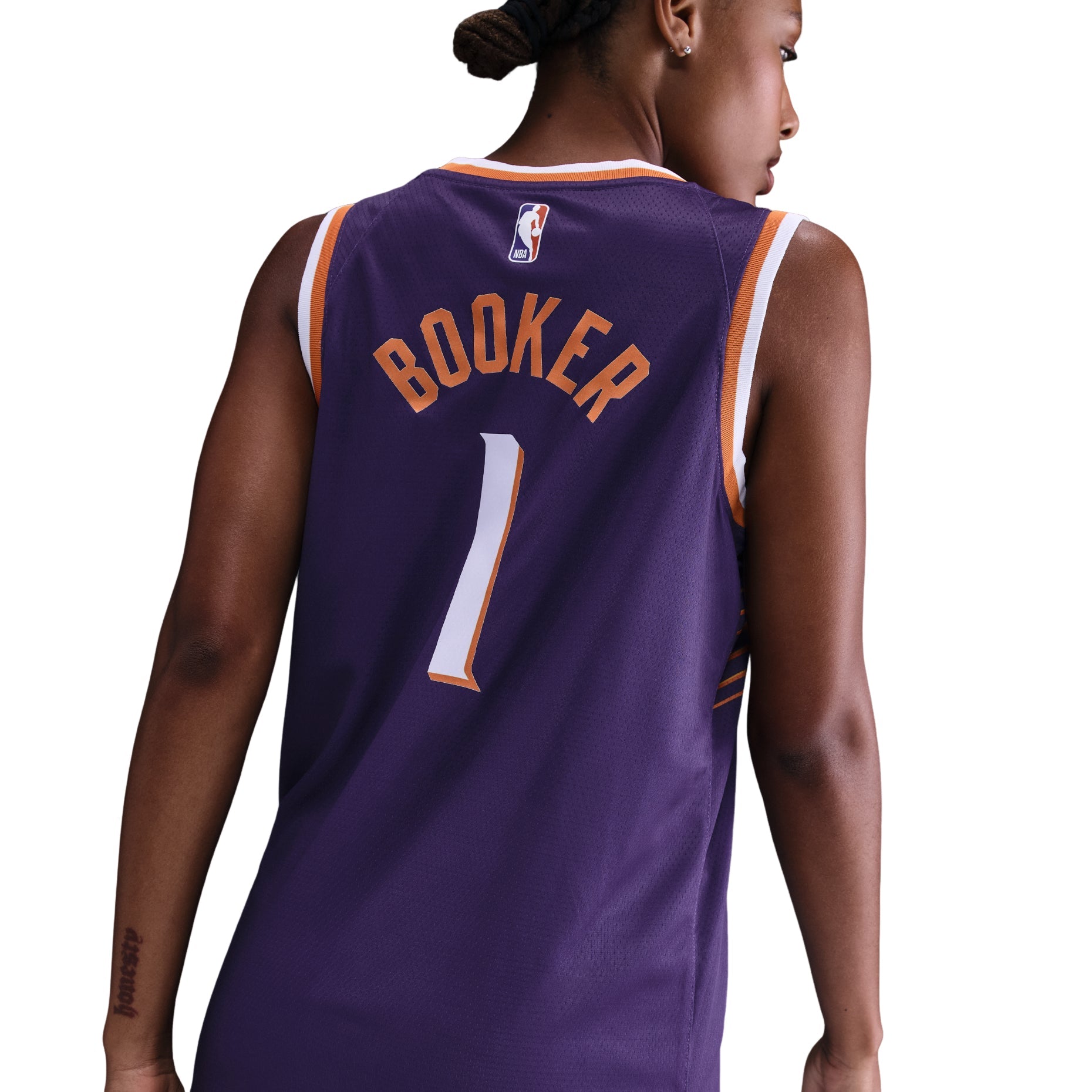 Nike NBA Devin Booker Phoenix Suns 2023/24 Icon Edition Swingman Jersey  #1 DV4855-566