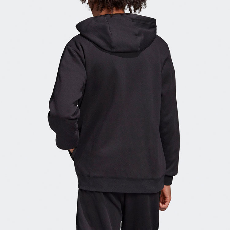 adidas originals Casual Sports Knit Hooded Jacket Black FM3700