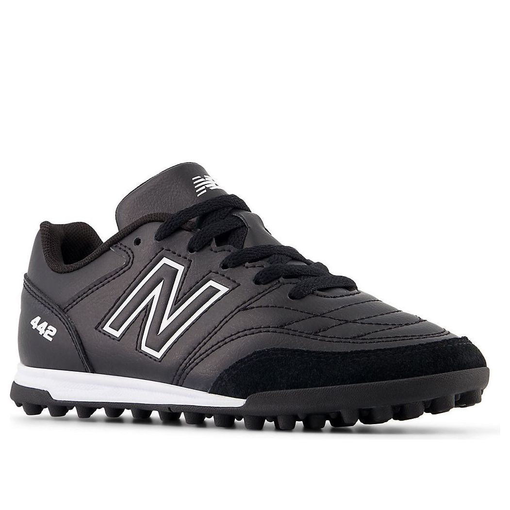 (GS) New Balance 442 v2 Academy TF JNR Wide 'Black White' JS43TBK2