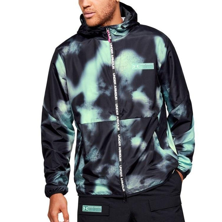 Under Armour Unisex Summit Tie Dye Hooded Jacket Black 1359139-001