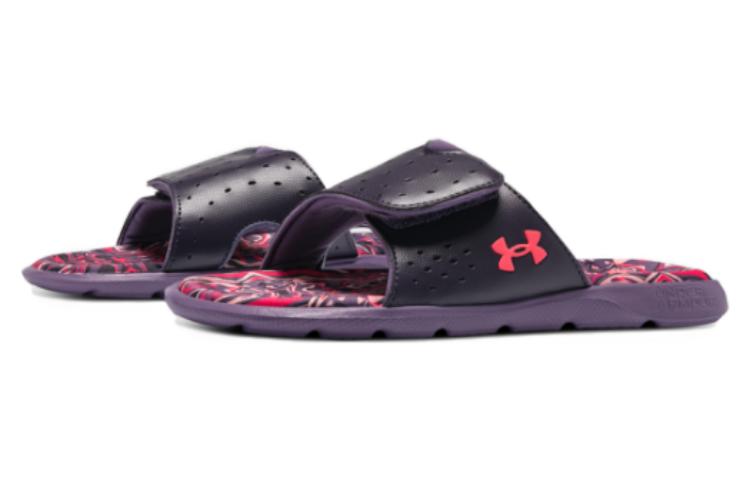 (WMNS) Under Armour Ignite Pro Graphic Footbed Slides 'Tux Purple Marble' 3026029-500