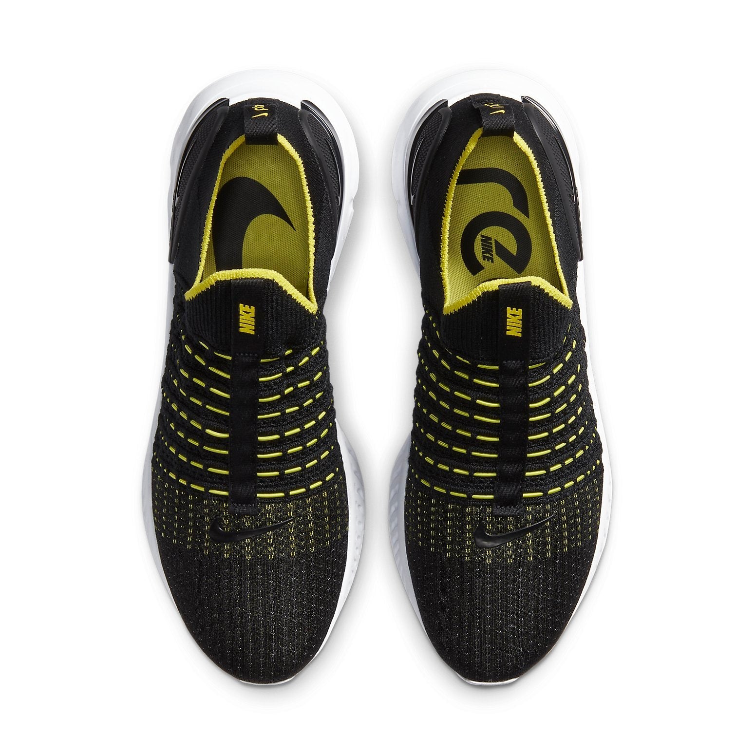 Nike React Phantom Run Flyknit 2 'Black Sonic Yellow' CJ0277-004