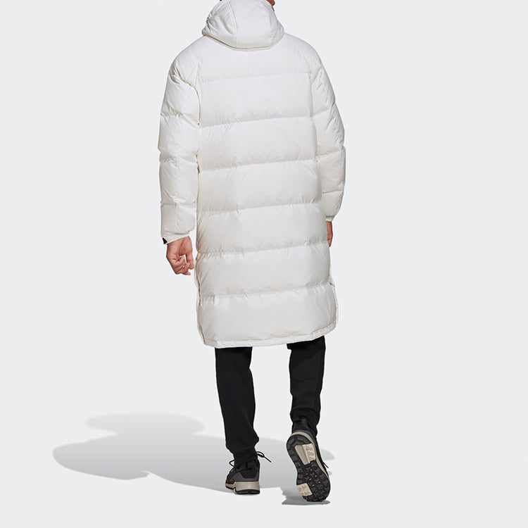 adidas Stay Warm Sports hooded down Jacket White GK0665