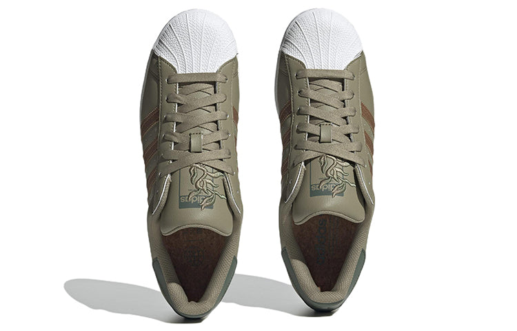 adidas originals Superstar 'Green Brown' GY0012