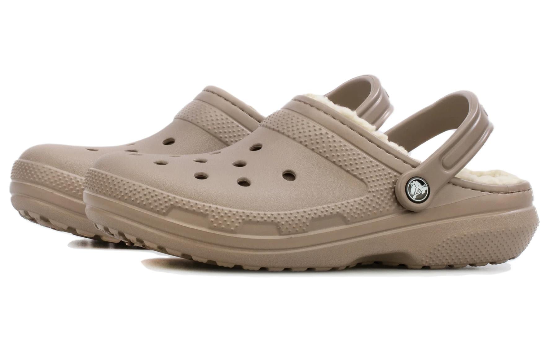 Crocs Classic Lined Clogs 'Mushroom Bone' 203591-2YB