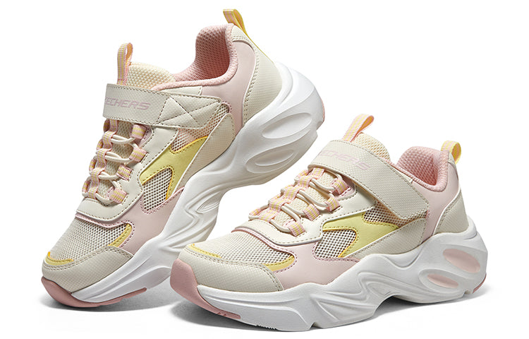 (GS) Skechers Chunky Shoes 'Beige Pink Yellow' 319009L-WLPK