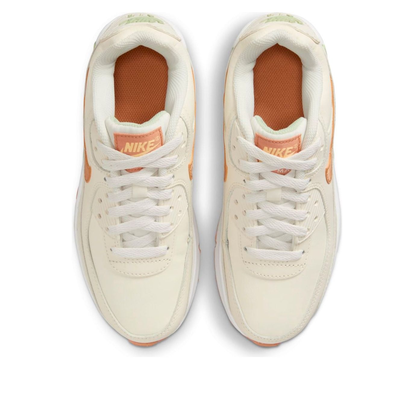 (GS) Nike Air Max 90 Leather 'Pale Ivory Honeydew' CD6864-122