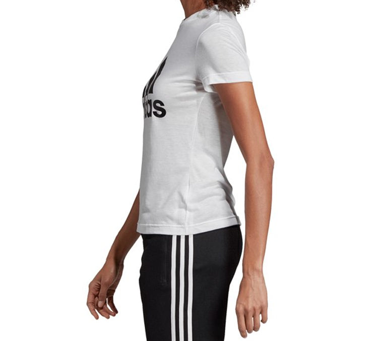 (WMNS) adidas Logo Alphabet Printing Sports Short Sleeve White DZ0013