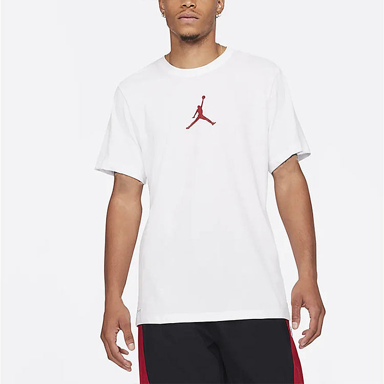 Air Jordan MENS Jumpman Casual Crew-neck Short Sleeve Sports White CW5191-101