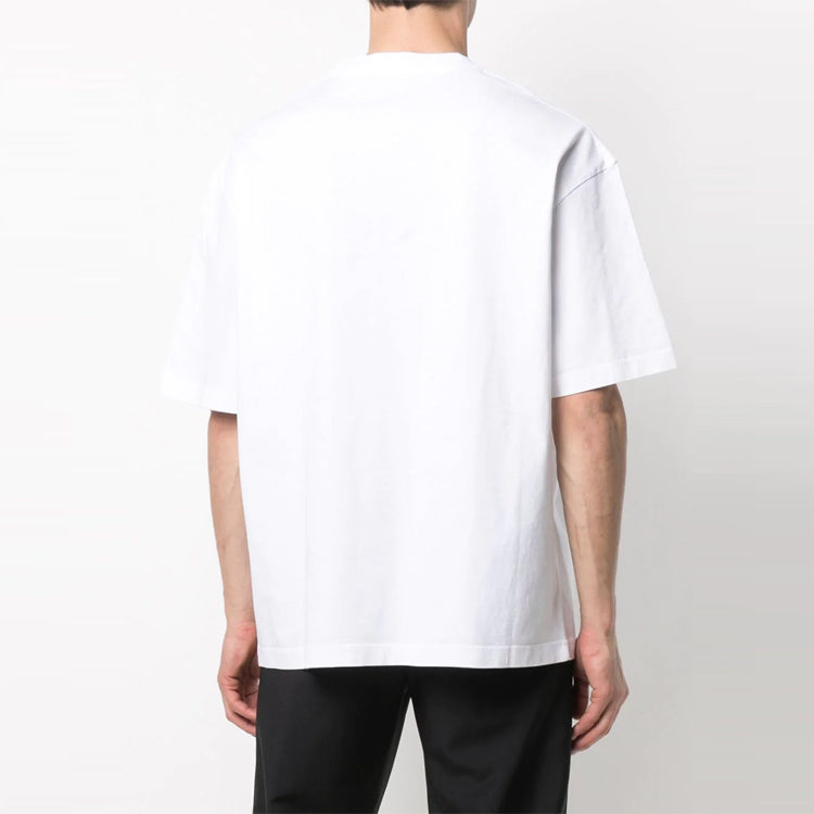 Balenciaga SS21 BB Letter Printing Male 'White' 612966TJV879040
