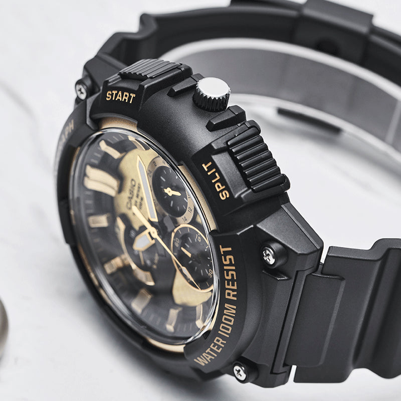CASIO G-Shock Analog-Digital 'Black Gold' MCW-200H-9A&BA-110-1A