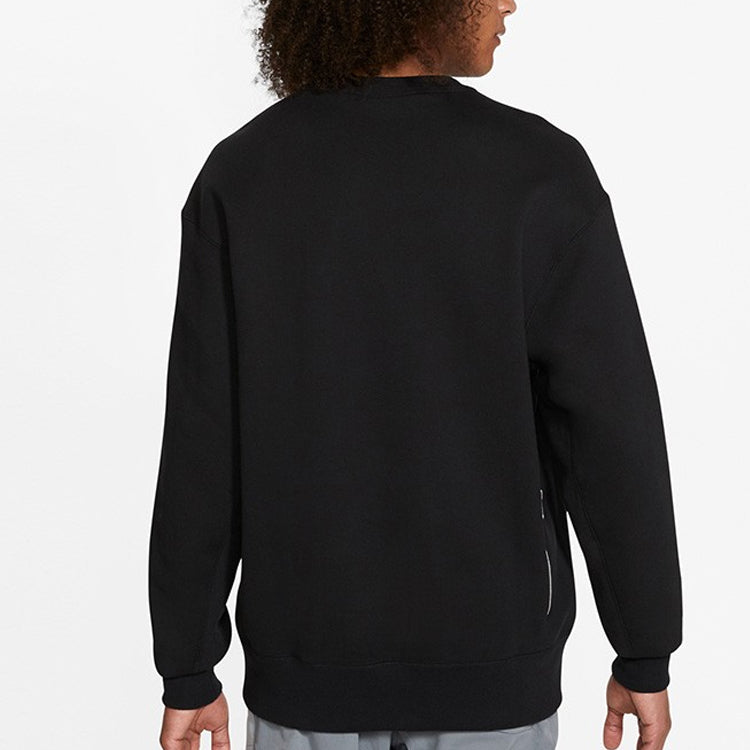 Nike Airmoji Series Sportswear logo Casual Pullover Sports Round Neck Black CZ2362-010