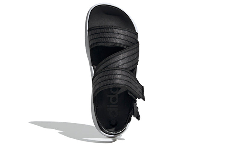 (WMNS) adidas 90s Sandal Velcro Casual Black Gray White Sandals 'Black Grey White' EG7647