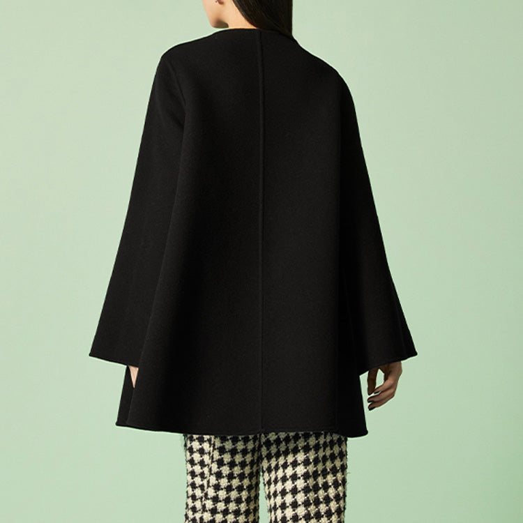 (WMNS) Gucci Reversible Diagonal G Wool Coat 'Black' 746532-ZANAX-1189