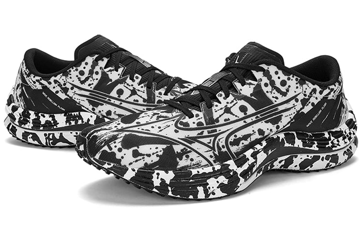 Mizuno Wave Rebellion Flash 'White Black Splatter' J1GC233604