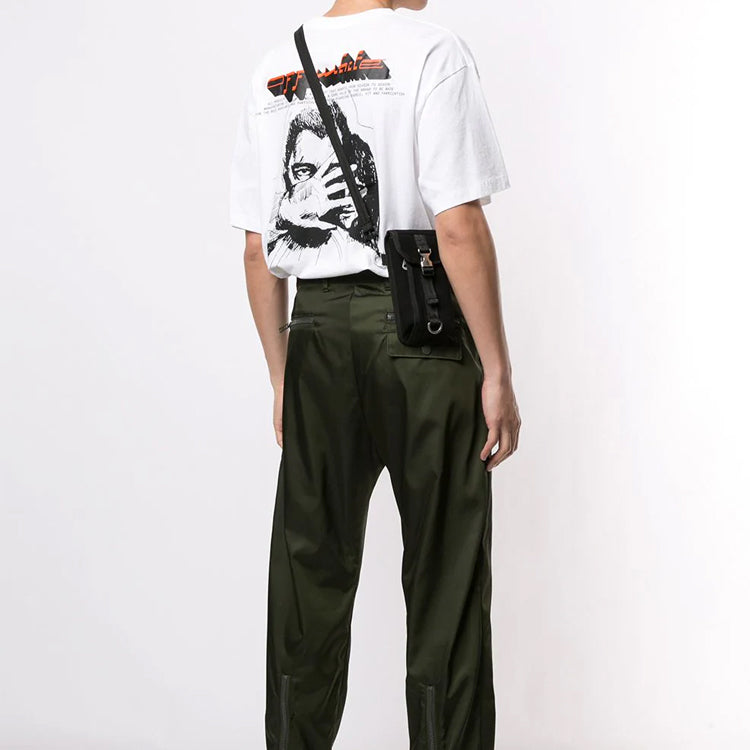 Off-White logo Printing Short Sleeve White OMAA038E20JER0120110