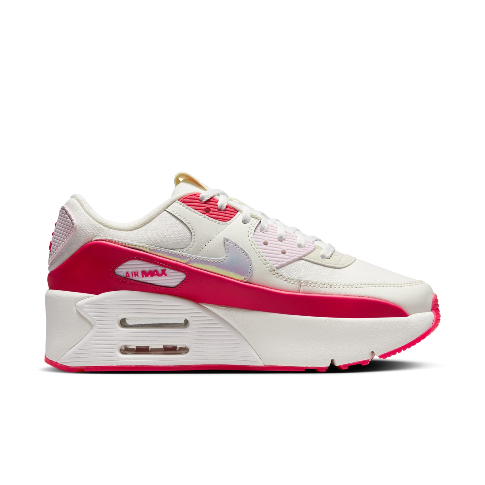 (WMNS) Nike Air Max 90 LV8 'Sail Siren Red' HF5073-133
