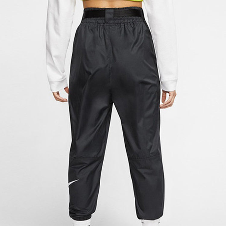 (WMNS) Nike Sportswear Swoosh Woven Casual Sports Long Pants Black CJ3777-010
