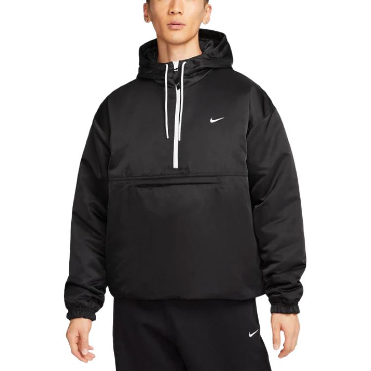 Nike NRG Solo Swoosh Satin Anorak 'Black' DR0840-010