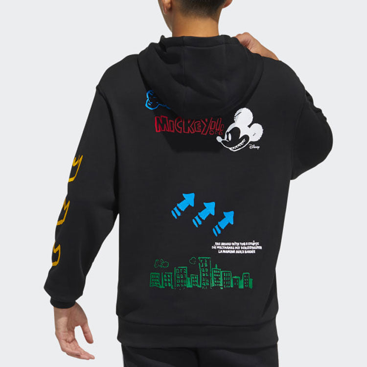 adidas originals Fangtastic Series Disney Mickey Printing Sports Pullover Black H37060