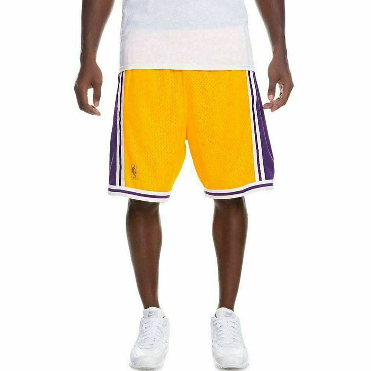 Mitchell & Ness NBA Swingman Shorts Los Angeles Lakers Home 1996-97 'Yellow Purple' SMSHGS18236-LALLTGD96