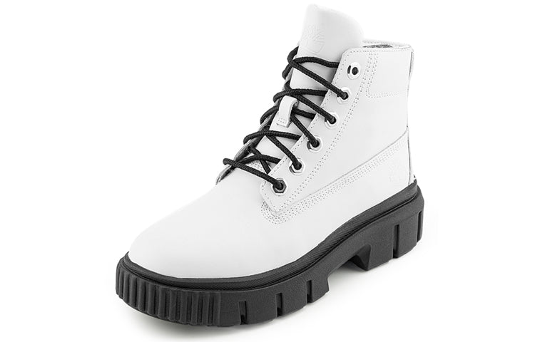 (WMNS) Timberland Greyfield Leather Boots 'White Full Grain' A41ZW-100