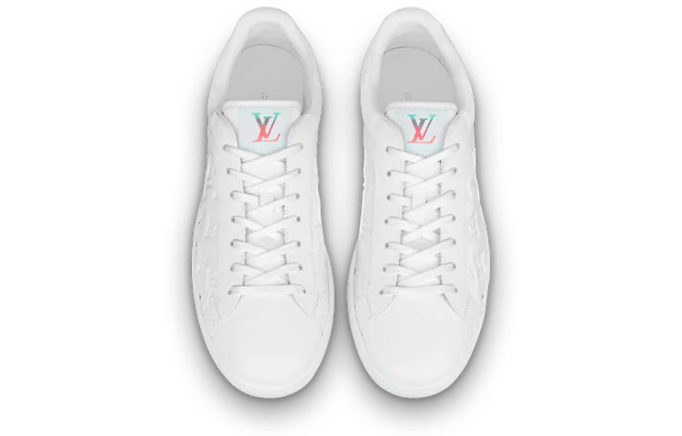 LOUIS VUITTON Luxembourg Sneakers 'White Monogram with Colorful Logo' 1A8J0W