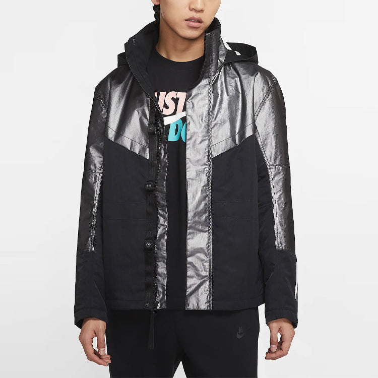 Nike Nsw Tech Pack Stay Warm Athleisure Casual Sports Windproof waterproof Jacket Metallic Silver Goldsilver CK0698-095