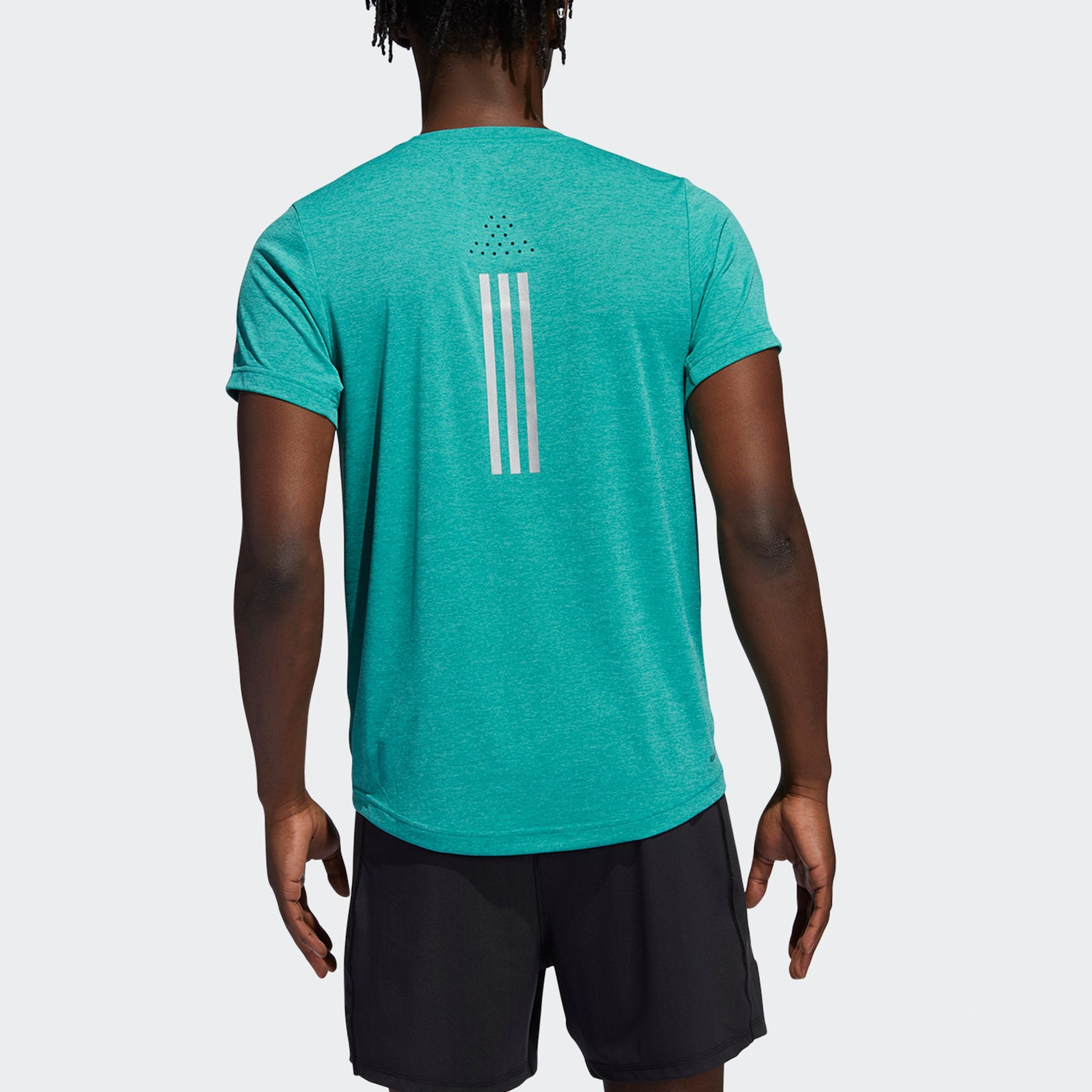 adidas Elevate Train T Training Sports Quick Dry Short Sleeve Green HF4205