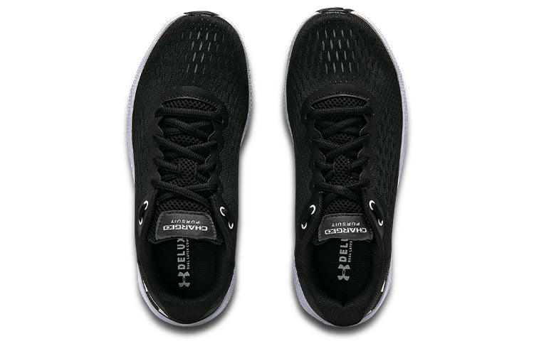 (WMNS) Under Armour Charged Pursuit 2 'Black White' 3023866-002