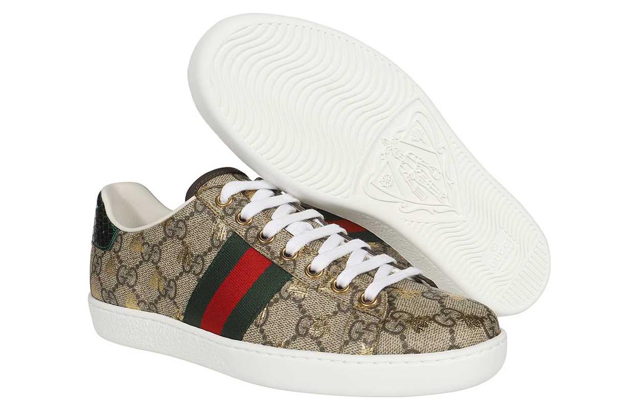 (WMNS) Gucci Ace GG Supreme 'Bees' 550051-9N050-8465