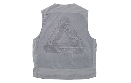 PALACE IRIDESCENT Jacket+VEST GREY Cargo Jacket vest Unisex Gray P19SS003