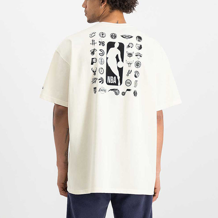 Men's Nike Basketball Printing Sports Round Neck Short Sleeve White T-Shirt DC1940-910