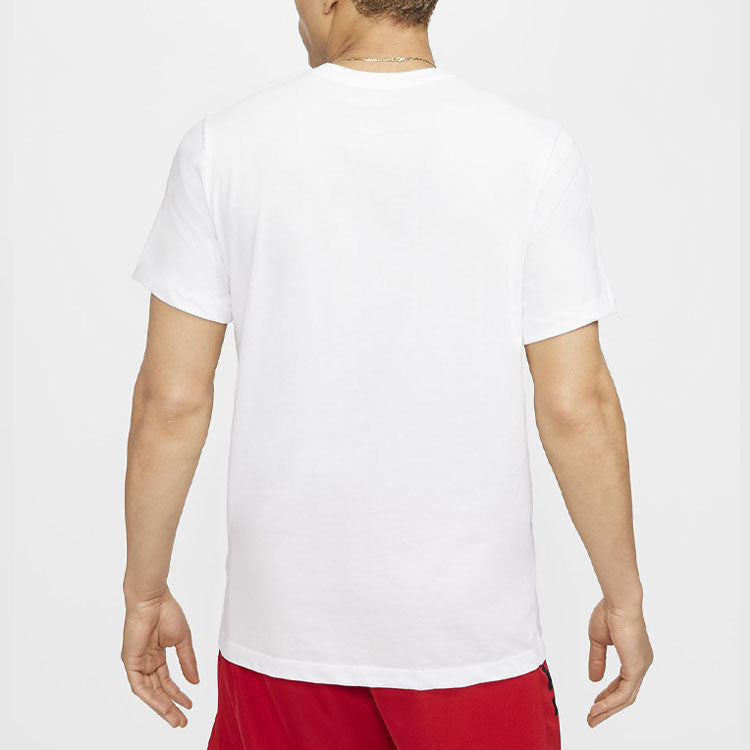 Nike Dry Fit Swoosh Printing Short Sleeve White CD1328-100
