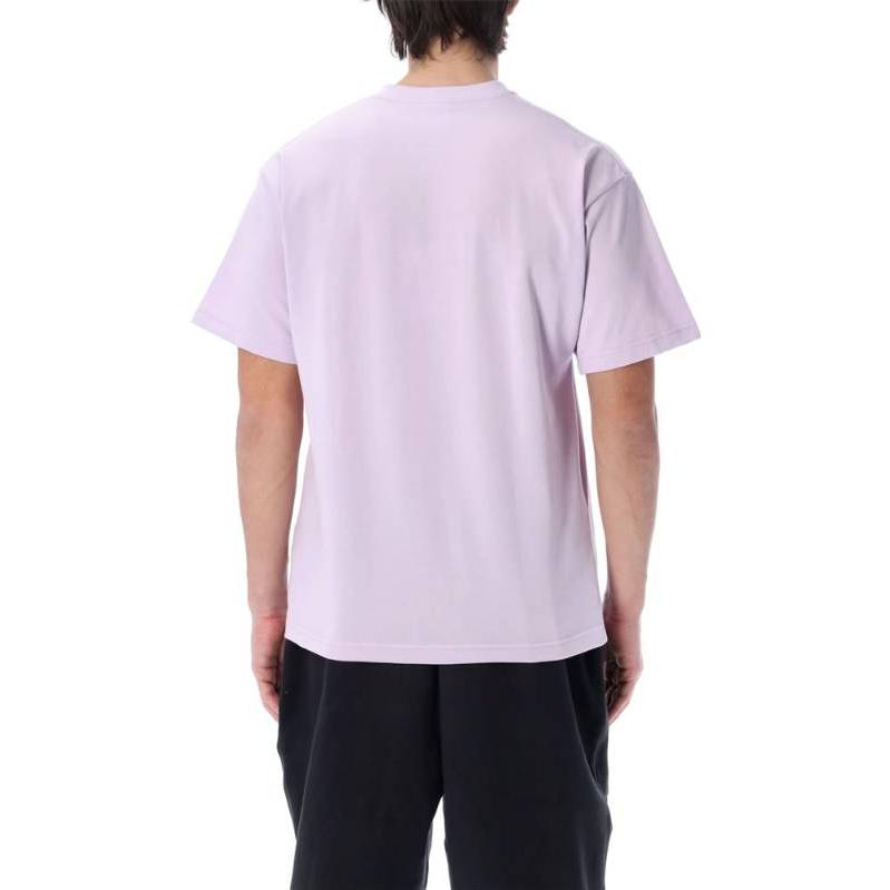 Men's Nike Solid Color Cotton Embroidered Logo Round Neck Short Sleeve Purple T-Shirt CV0559-530